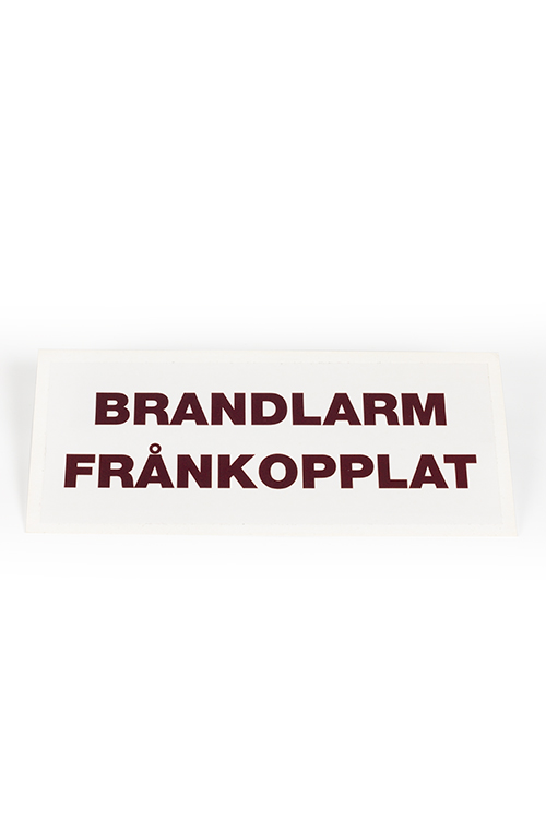 Brandlarm frånkopplat