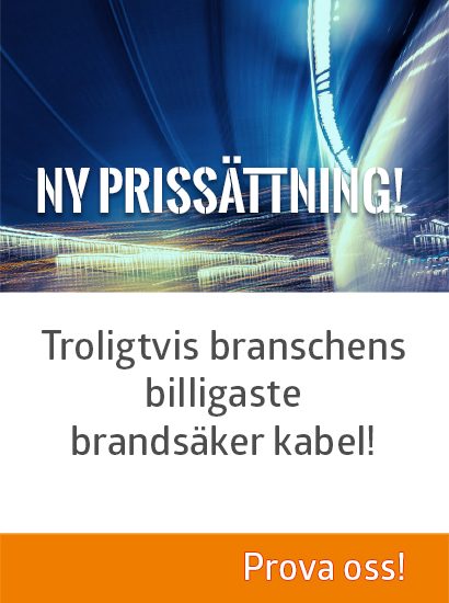 Ny prissättning brandsäker kabel