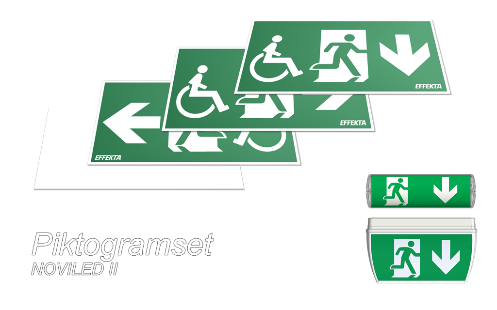 Icon Rullstol Piktogramset Rullstol dubbelsidig Kåpa 30 m- Effektalogga - SAC Nordic