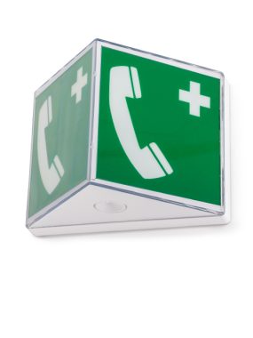 Trigon 300 med piktogram Nödtelefon