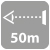 Läsavstånd 50m Avståndet 50 meter till hänvisningsarmatur