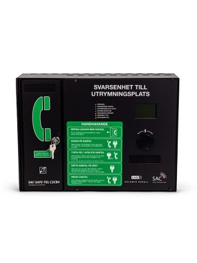 Tvåvägskommunikation svarsenhet till utrymningsplats
